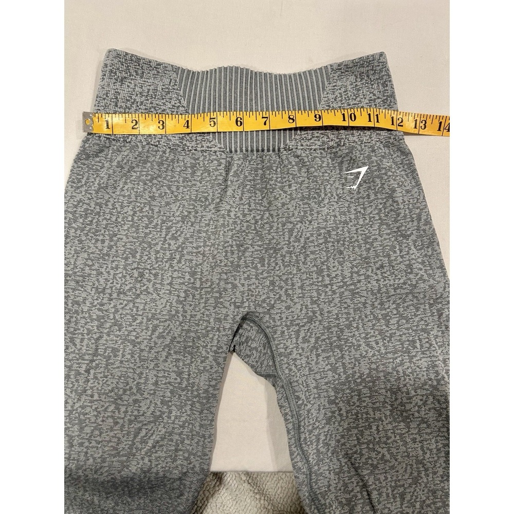 Gymshark Seamless Compression Leggings Womens XS Heather Gray Athleisure Workout - Picture 4 of 7